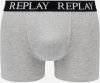 Boxerky Boxer Style 01/C Basic Cuff Logo 2Pcs Box - Medium Grey Mel/White Replay galéria