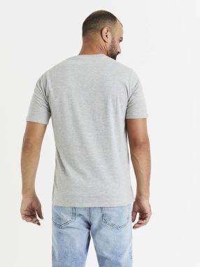 Tričká s krátkym rukávom pre mužov Celio - sivá galéria