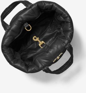 Čierna prešívaná kabelka Michael Kors Stirling galéria