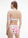 Červeno-biela kvetinová podprsenka Calvin Klein galéria