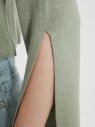 Mentolový dámsky ľahký sveter s rozparkom na rukáve Trendyol galéria