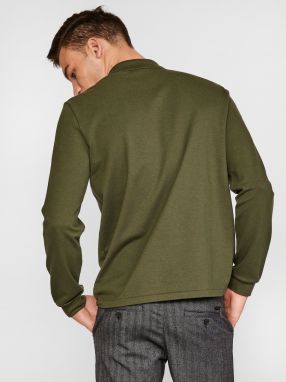 Zelené pánske polo tričko s dlhým rukávom Lacoste galéria