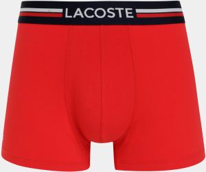 Sada troch boxeriek v červenej, modrej a šedej farbe Lacoste galéria