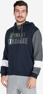 Armani Exchange modré pánska mikina