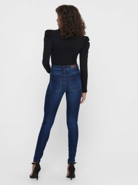 Tmavomodré skinny fit rifle Jacqueline de Yong New Nikki galéria