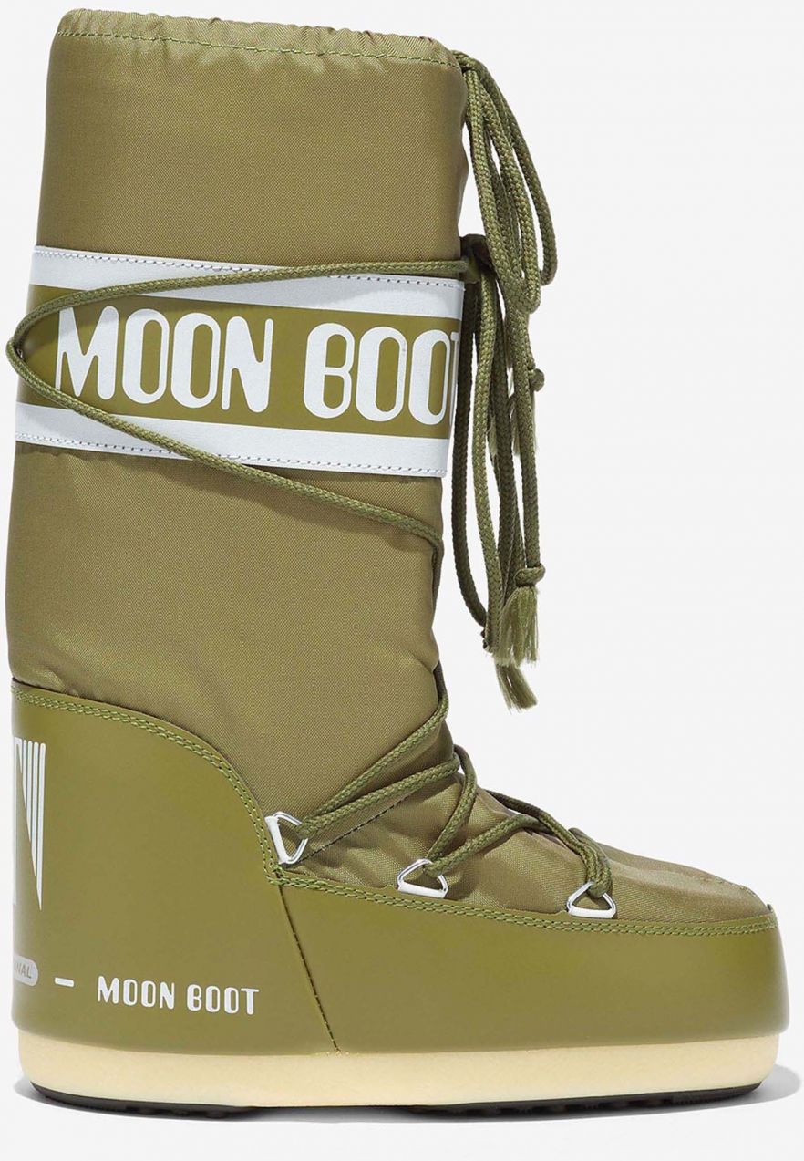 Khaki dámské sněhule Moon Boot Icon Nylon
