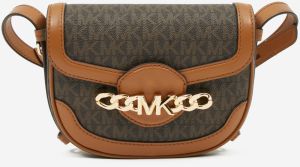 Tmavě hnědá crossbody kabelka Michael Kors Hally