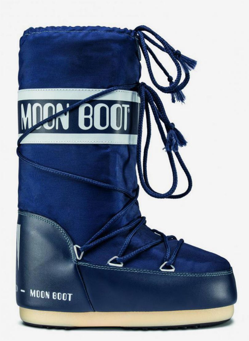 Tmavomodré dámske snehule Moon Boot Icon Nylon