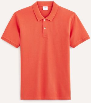 Tričká s krátkym rukávom pre mužov Celio - oranžová galéria