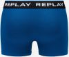 Boxerky Style 2 Cuff Logo&Print 2Pcs Box - Black/Cobalt Blue Replay galéria