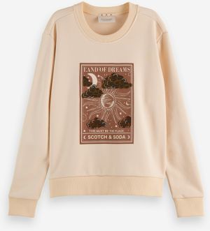 Krémová dámska mikina s potlačou Scotch & Soda galéria