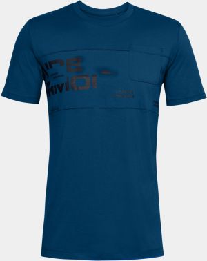 Under Armour Pocket Tričko Modrá