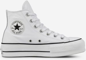 Biele dámske kožené členkové tenisky Converse