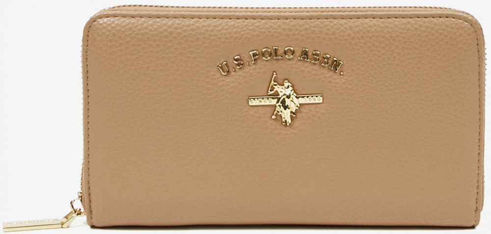 Béžová dámska peňaženka U.S. Polo Assn. Stanford