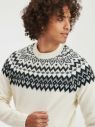 Krémový pánsky pletený sveter so vzorom GAP galéria