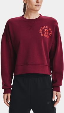 Tmavo červená mikina Under Armour UA Prjct Rock Fleece LC Crew galéria