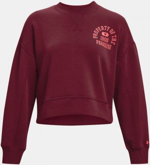 Tmavo červená mikina Under Armour UA Prjct Rock Fleece LC Crew galéria