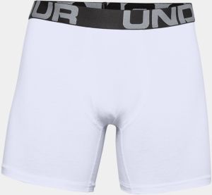 Boxerky Under Armour UA Charged Cotton 6in 3 Pack-WHT galéria