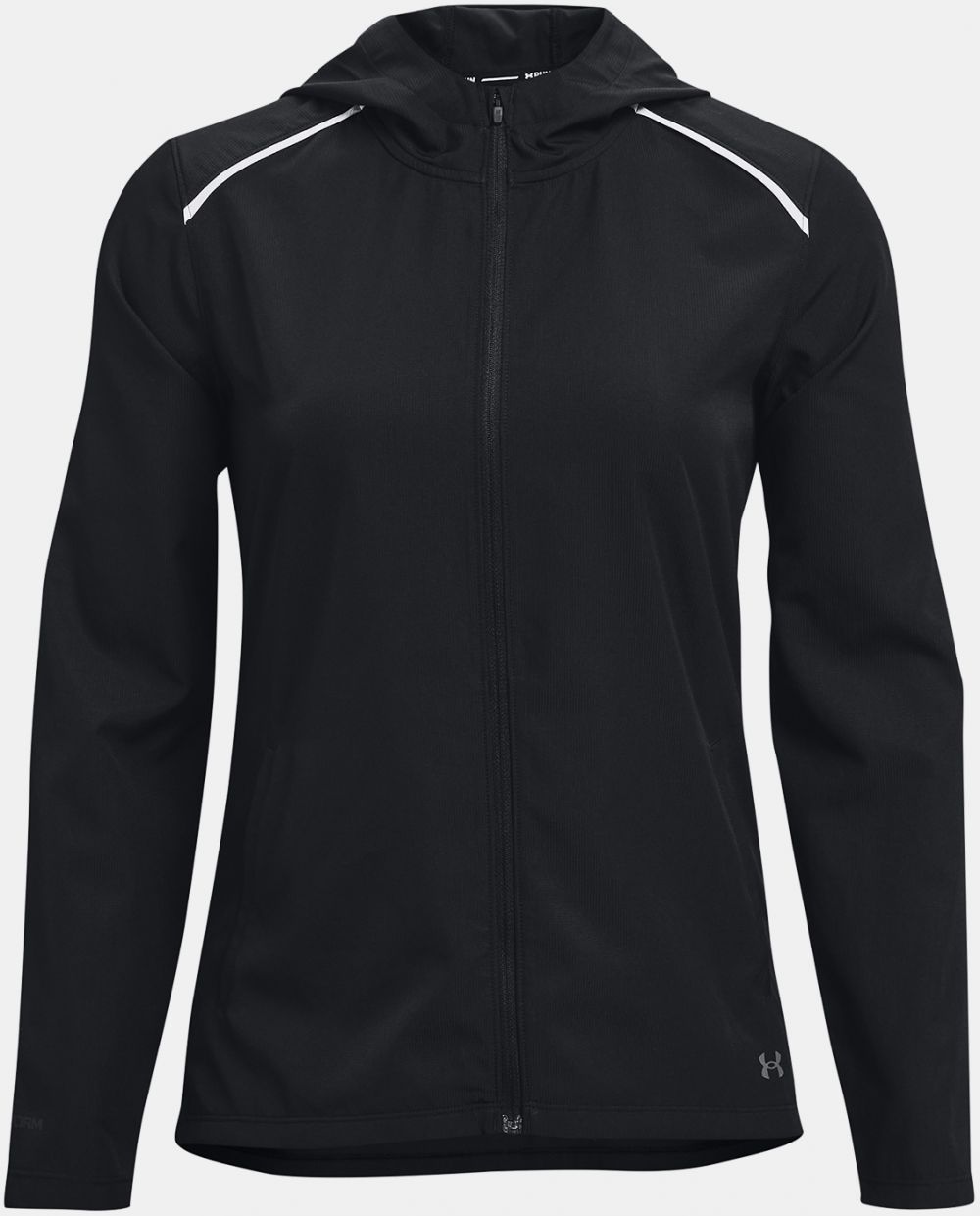 Under Armour STORM Run Bunda s kapucňou - Black