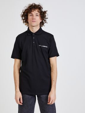 Čierne pánske polo tričko KARL LAGERFELD