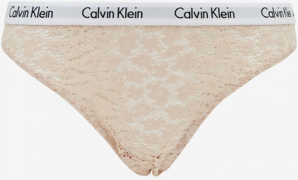 Béžové čipkované nohavičky Calvin Klein