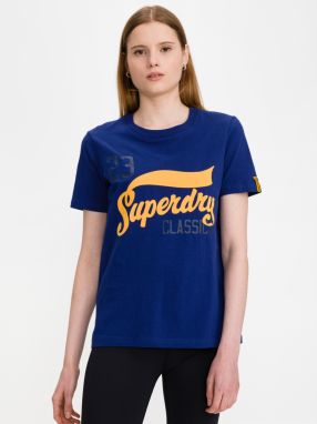Tričká s krátkym rukávom pre ženy Superdry - modrá