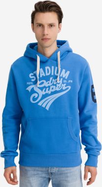 Mikiny s kapucou pre mužov Superdry - modrá