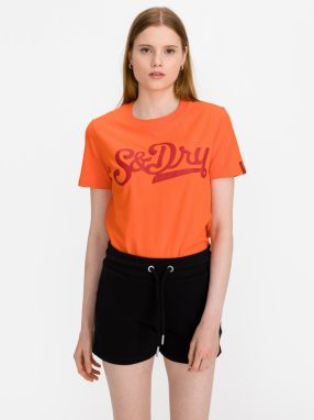 Tričká s krátkym rukávom pre ženy Superdry - oranžová