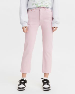 Levi's® 501 Crop Dark Lilac Jeans Ružová