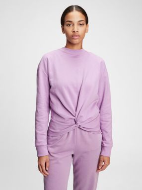 GAP fialové mikina twist-front crewneck sweat