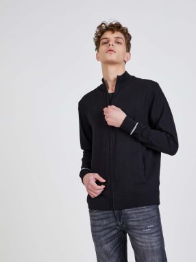 Čierny pánsky sveter so stojatým golierom Guess Kennard galéria