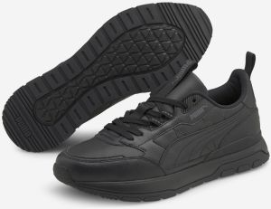 Čierne unisex kožené tenisky Puma