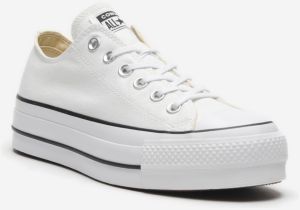 Biele tenisky na platforme Converse Chuck Taylor All Star Canvas Platform