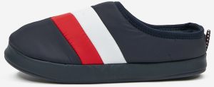 Tmavomodré pánske domáce papuče Tommy Hilfiger