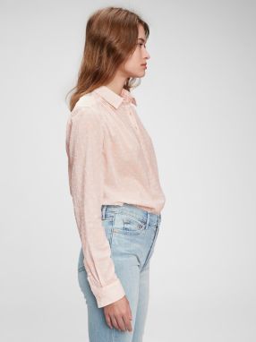 GAP ružové košeľa s drobným vzorom