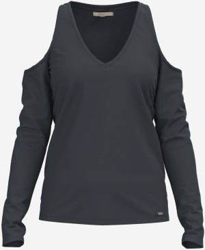 Tmavosivá dámska košeľa s odhalenými ramenami Pepe Jeans Cora
