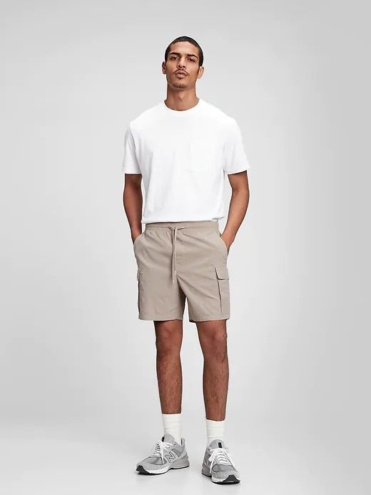 GAP Logo Easy Cargo Kraťasy Šedá