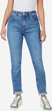 Modré dámske džínsy Mom Fit Pepe Jeans Violet