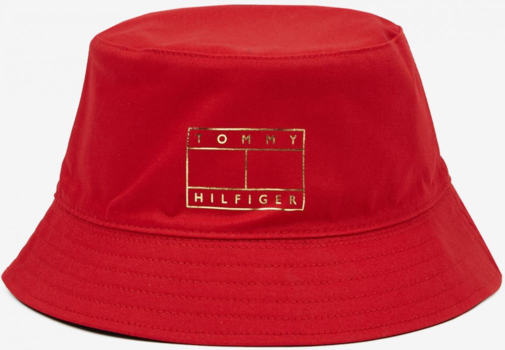 Červený dámsky klobúk Tommy Hilfiger