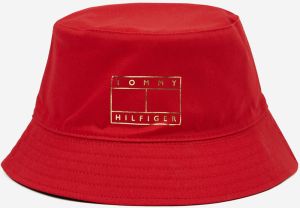 Červený dámsky klobúk Tommy Hilfiger