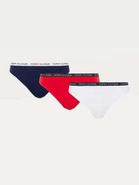 Nohavičky pre ženy Tommy Hilfiger - červená, biela, modrá
