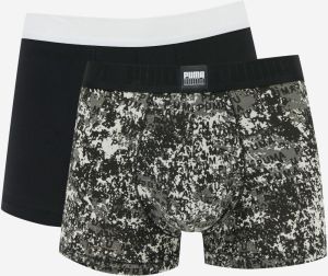 Pánske boxerky Puma AOP Trunk 2P v čiernej farbe