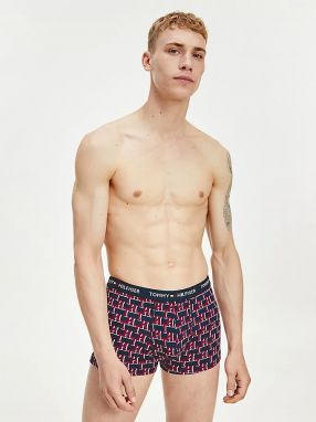 Modro-červené vzorované boxerky Tommy Hilfiger