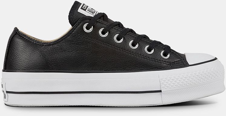 Converse čierne kožené tenisky Chuck Taylor All Star Lift