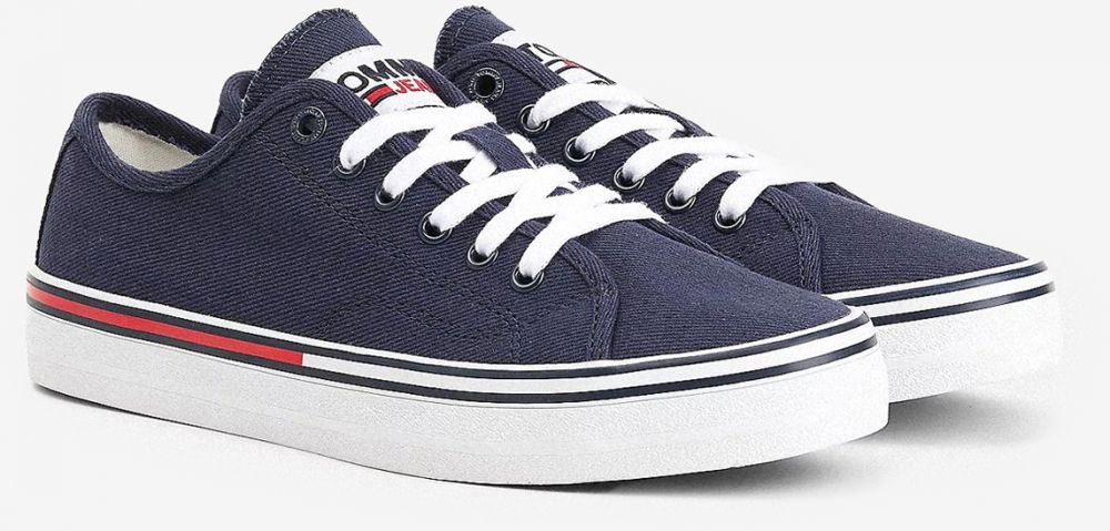 Tmavomodré tenisky Tommy Hilfiger Essential Low Cut pre ženy