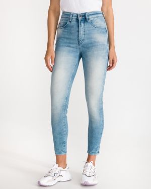 Skinny fit pre ženy Salsa Jeans - modrá galéria