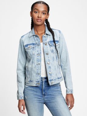 GAP modré džínsová bunda Icon Jacket