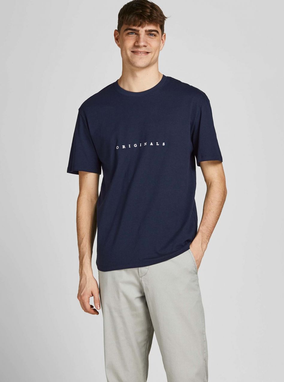 Tmavomodré tričko Jack & Jones Copenhagen