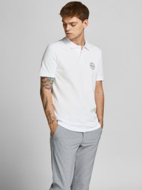 Polokošele pre mužov Jack & Jones - biela