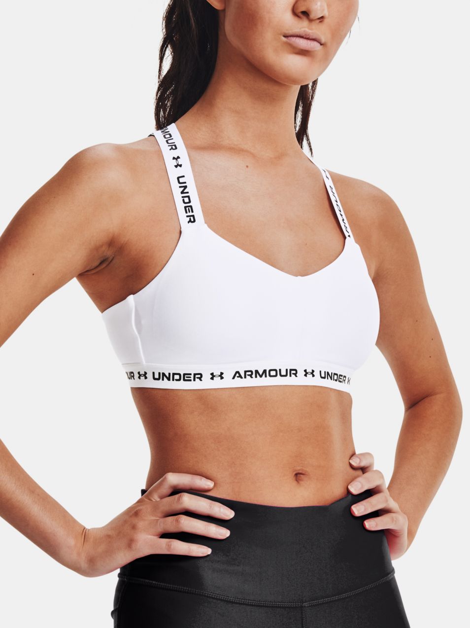 Podprsenka Under Armour UA Crossback Low-WHT